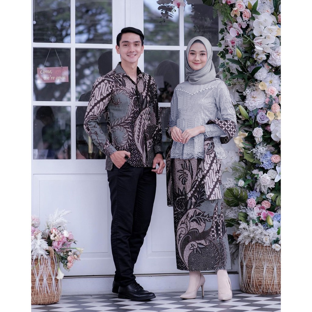 BATIK COUPLE KEBAYA MODERN/COUPLE AS_SYIFA/COUPLE KEBAYA KONDANGAN LAMARAN-KEBAYA WISUDA