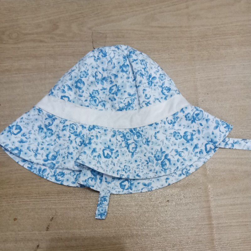 PART3/ (Nb-8y) TOPI ANAK BAYI / TODDLER LAKI / PEREMPUAN JANNIE JACK ORIGINAL BRANDED-JJ-blue bunga