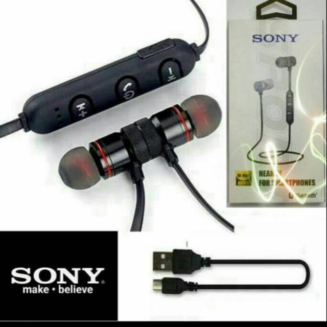 Headset Bluetooth sport Sony magnet