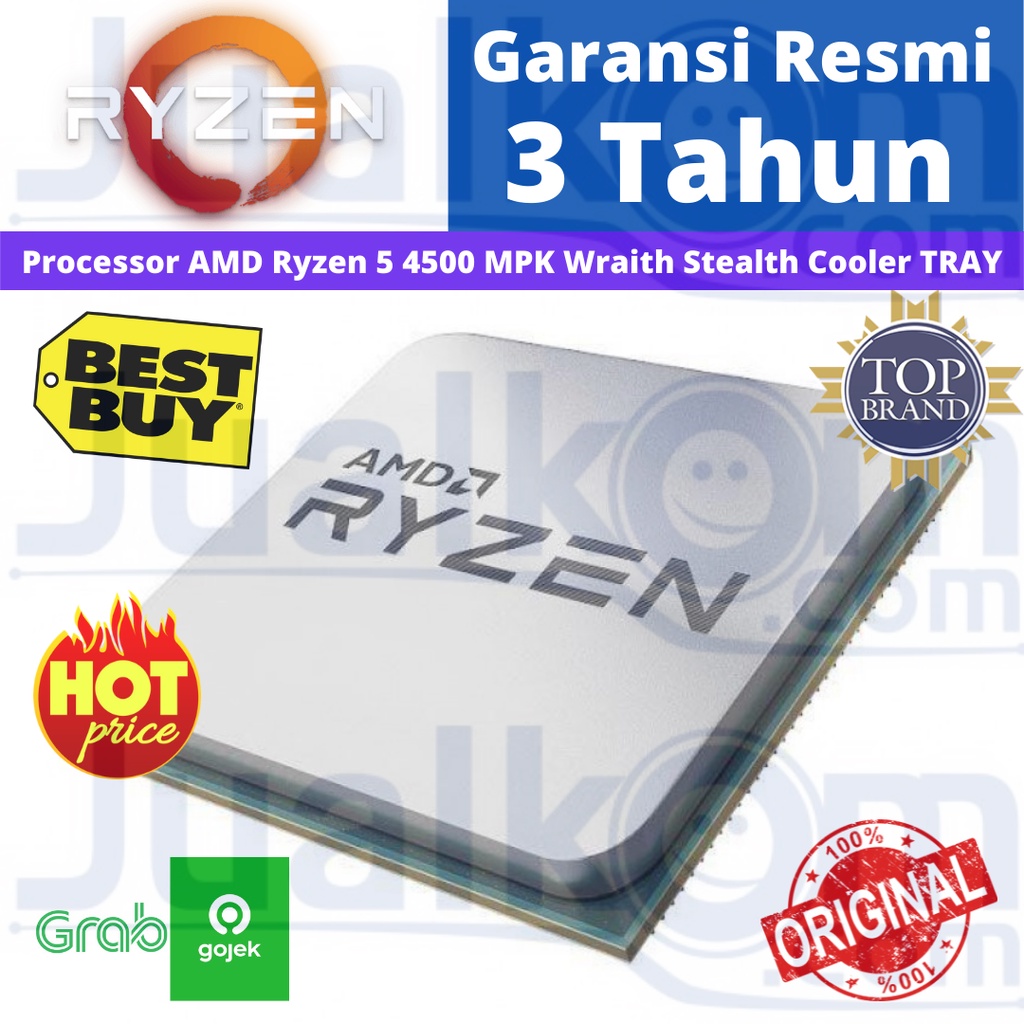 AMD Ryzen 5 4500 MPK  Wraith Stealth Cooler TRAY Plus FAN