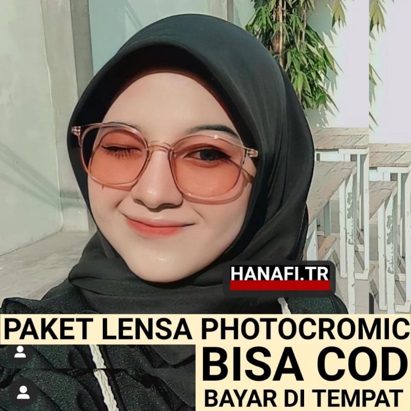 KACAMATA WANITA // (bisa COD) KACAMATA MURAH PHOTOCROMIK BROWN  2124 citozz FREE LENSA MINUS ATAU CY