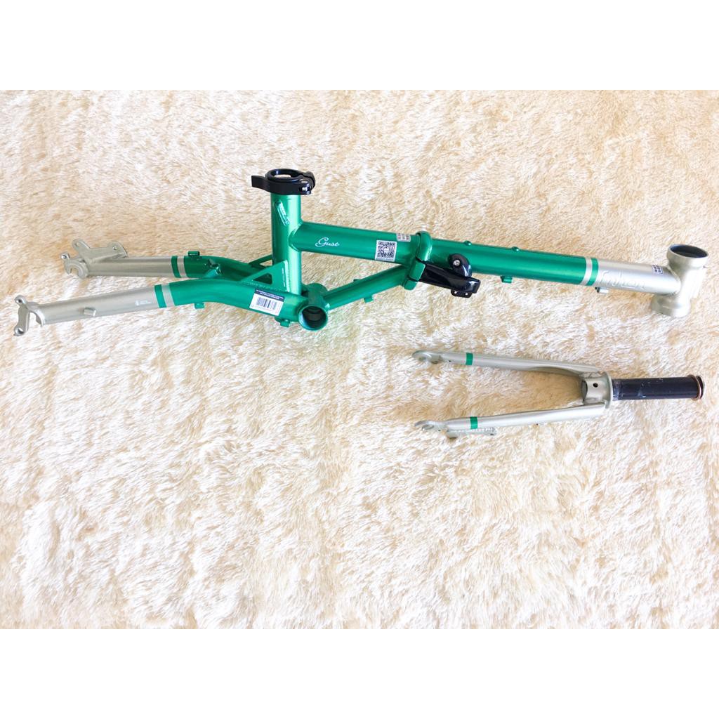FNHON Gust Wayang Arjuna Discbrake Tanpa Handlepos Disc Brake DB 16 Inch Hijau Putih Green Not Storm