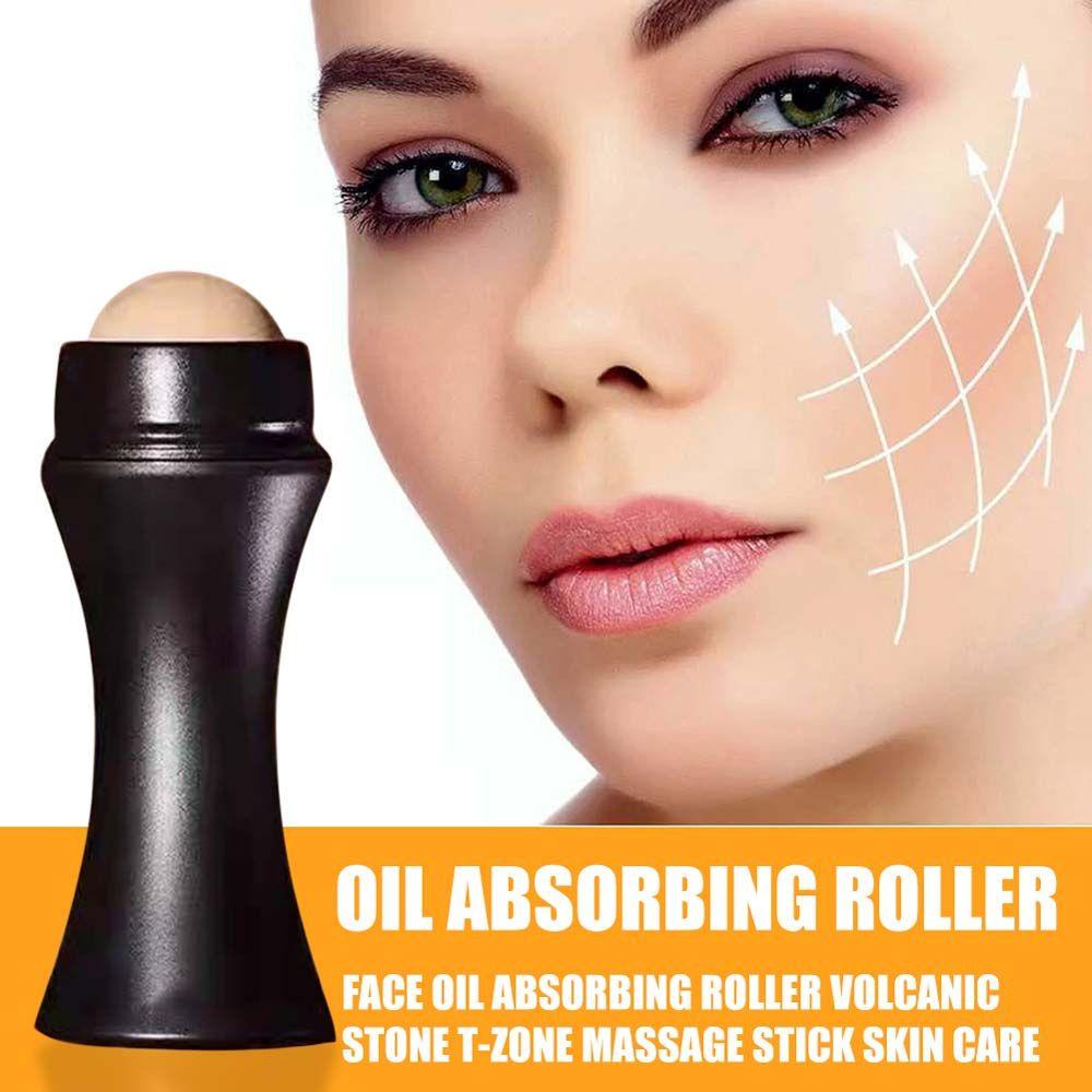 QUINTON Reusable Oil Control Stone Changing Pores Oil Absorption Rolling Ball Volcanic Roller Face Beauty T-zone Oil Cleaning Facial Cleaning Oil Control Blemish Remover Face Skin Care Tool Rolling Ball Massager/Multicolor