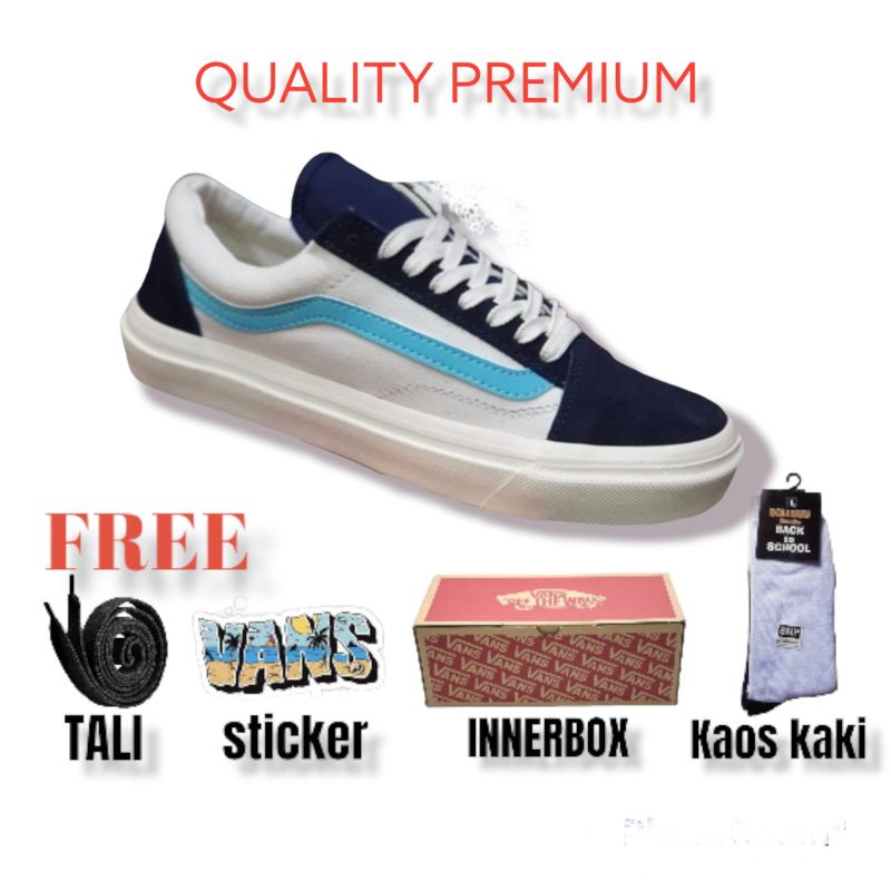 SEPATU V4NS OLD SKOOL NAVY WHITE OG PREMIUM SEPATU PRIA SNEAKERS WANITA SEPATU SNEAKERS IMPORT