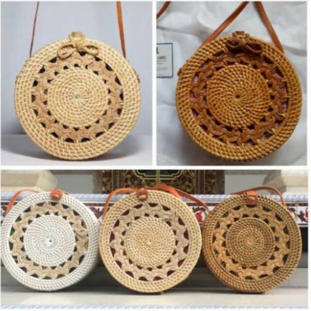 

Tas rotan bunga pita berfariasi