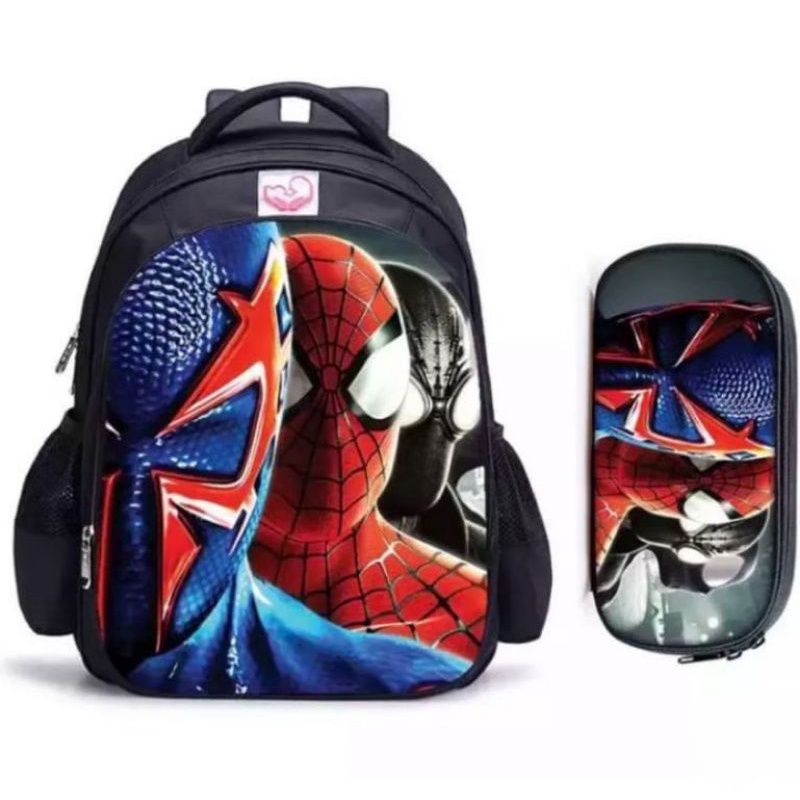 Tas Ransel Avengers Tas Anak sekolah TK - SD Free Tempat Pensil