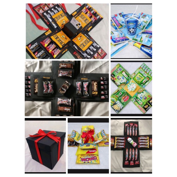 Eksplosion box(baca description) / Explosion box / Kotak hadiah / Snack Box / Surprise box MURAH / K