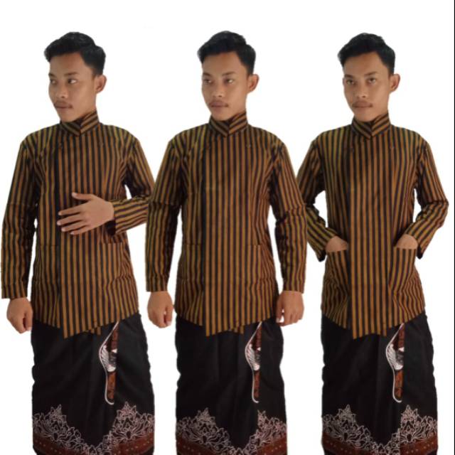 Jual Baju Lurik Istimewa - Pakaian Adat - Surjan Primis | Shopee Indonesia