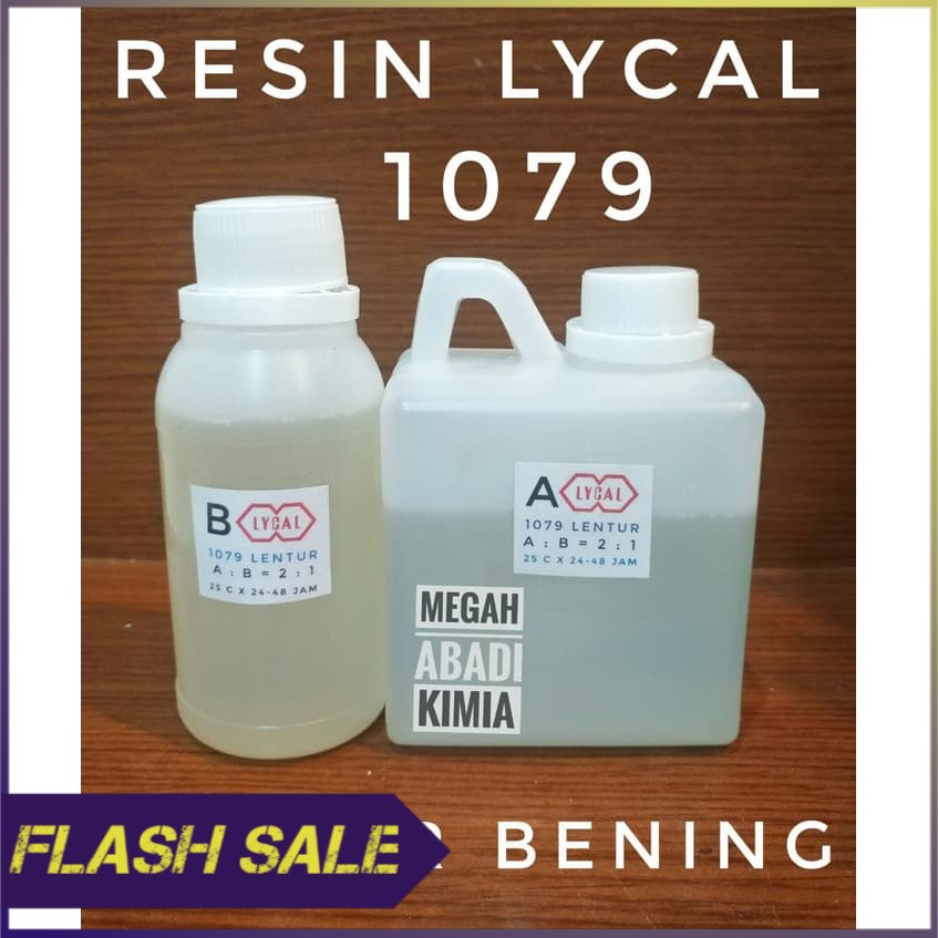 Resin bening Lentur Lycal  562 Gram