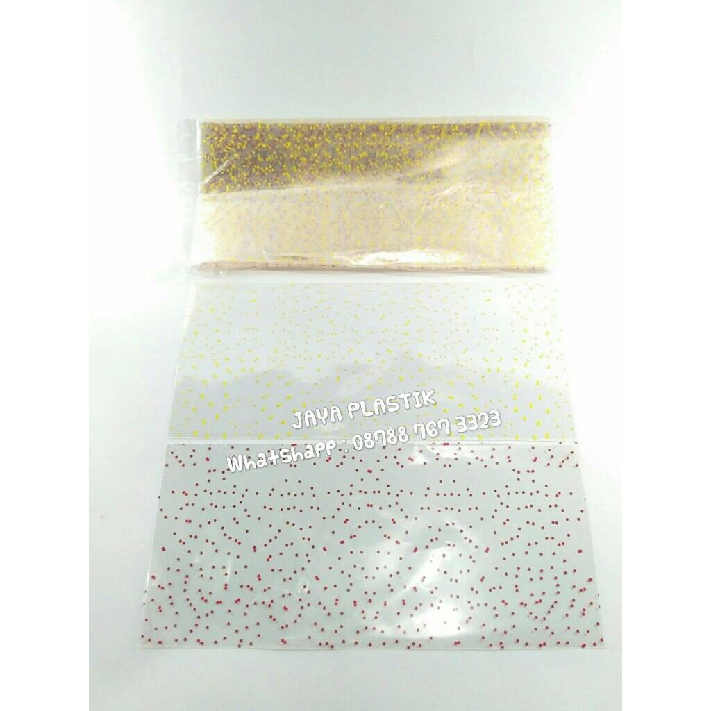 

FRESH PLASTIK BINGKISAN OPP BINTIK MINI 3 15 X 35 CM ISI 100 LBR ISTIMEWA