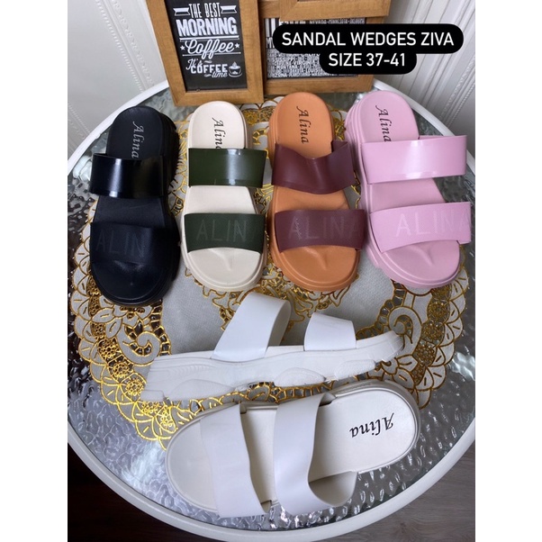 GJAZ WEDGES SANDAL WANITA IMPORT ZIVA