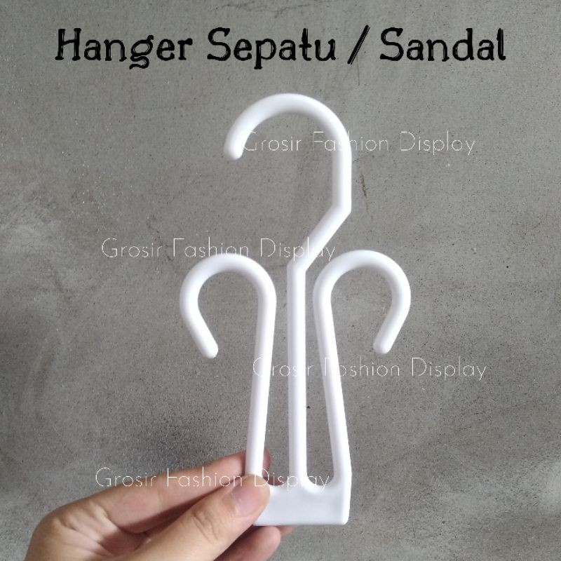 Hanger Sendal Sepatu Slop Jangkar Putih Besar Display Sepatu Sandal Gantungan Sepatu-(bh)