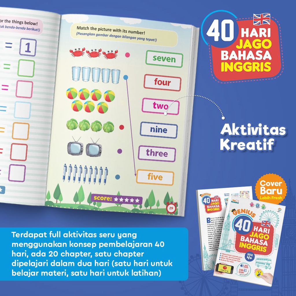 Genius 40 Hari Jago Bahasa Inggris Edisi Baru (Ziyad books)