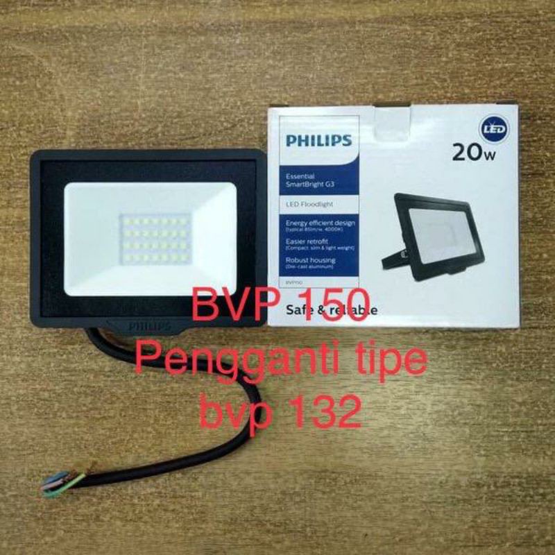 Lampu sorot led Philips 20 watt 20w lampu sorot led 20 watt Philips BVP150 lampu tembak