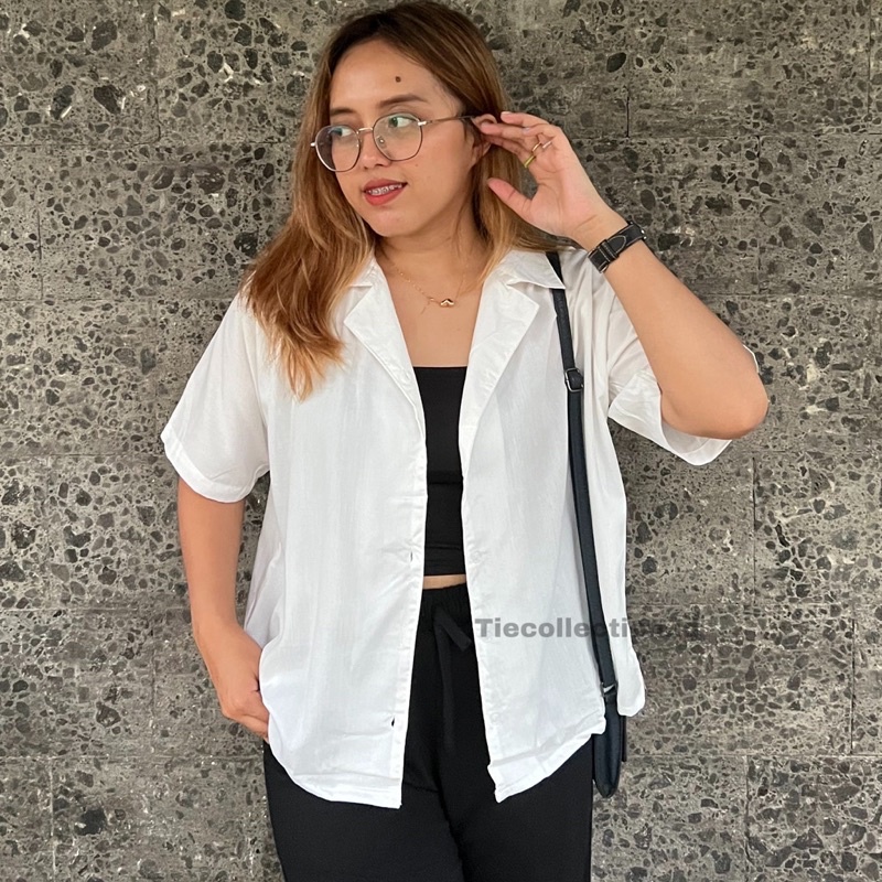 Summer Basic Shirt / Oversized Shirt / Kemeja Oversize Wanita