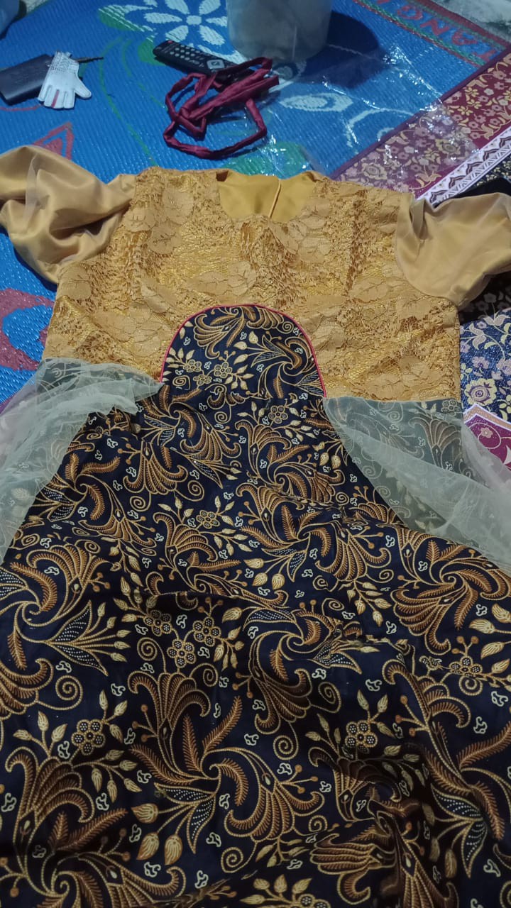 Set Couple Gamis Tiara Yellow