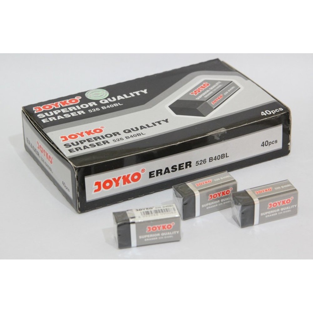 Penghapus Eraser Joyko Hitam Kecil 526 B40BL Harga 1pcs