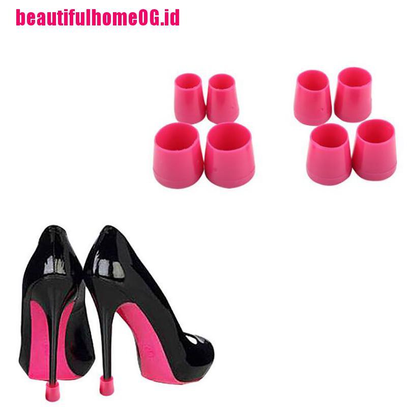 2pcs Cover Pelindung Sepatu High Heels Bahan Plastik