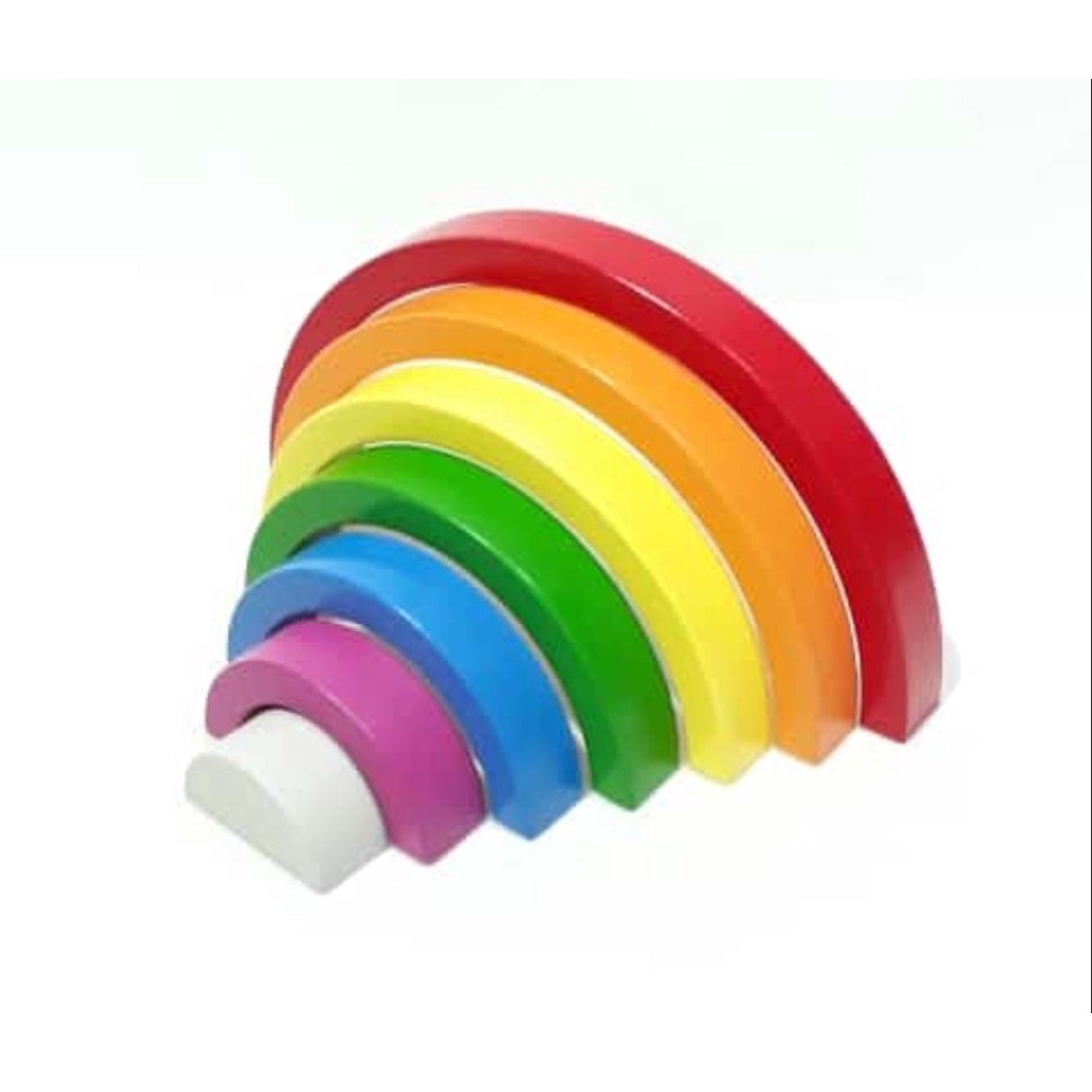 OZIHOUSE -
mainan anak Mainan Edukasi Wooden Toys Rainbow Block