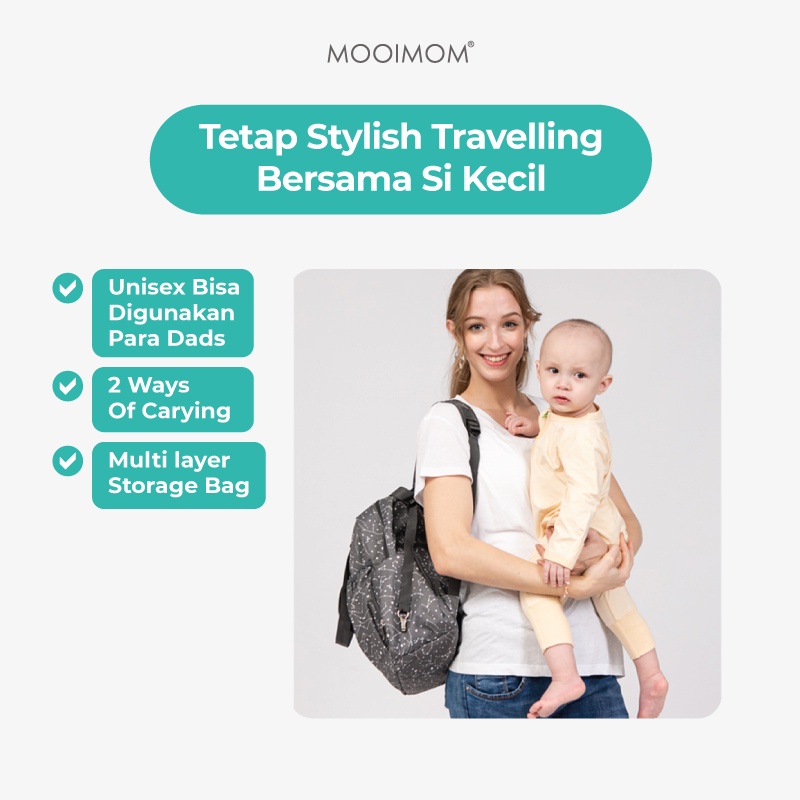 MOOIMOM 2-WAYS DIAPER BAG - A91802XZ