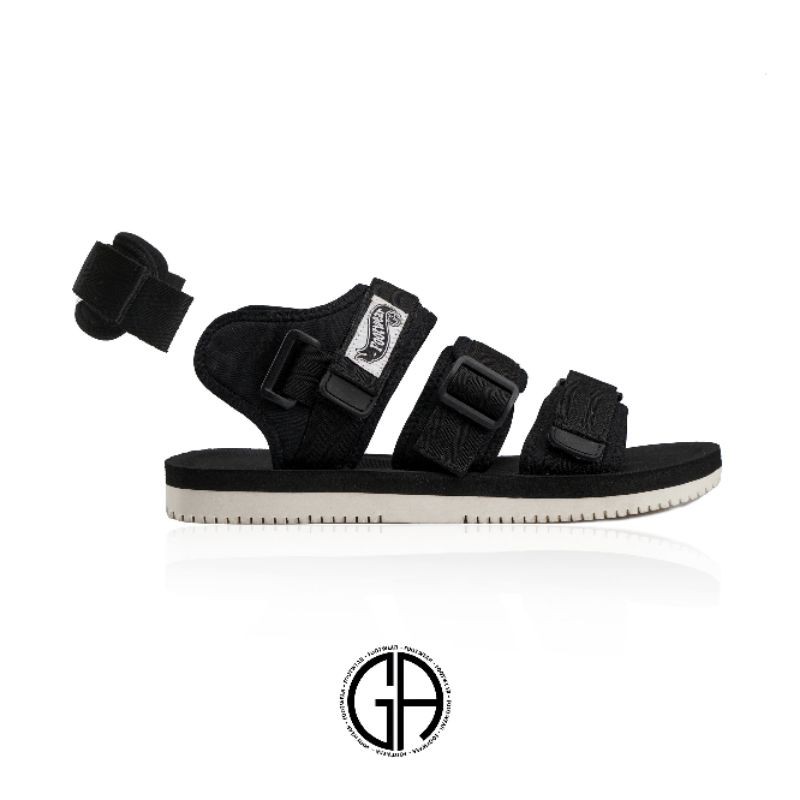 GA FOOTWEAR ORIGINAL SANTANI BLACK SANDAL GUNUNG PRIA