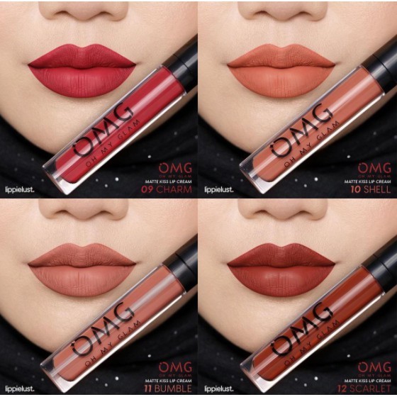 OMG Oh My Glam Matte Kiss Lip Cream 3.5g Halal Original BPOM