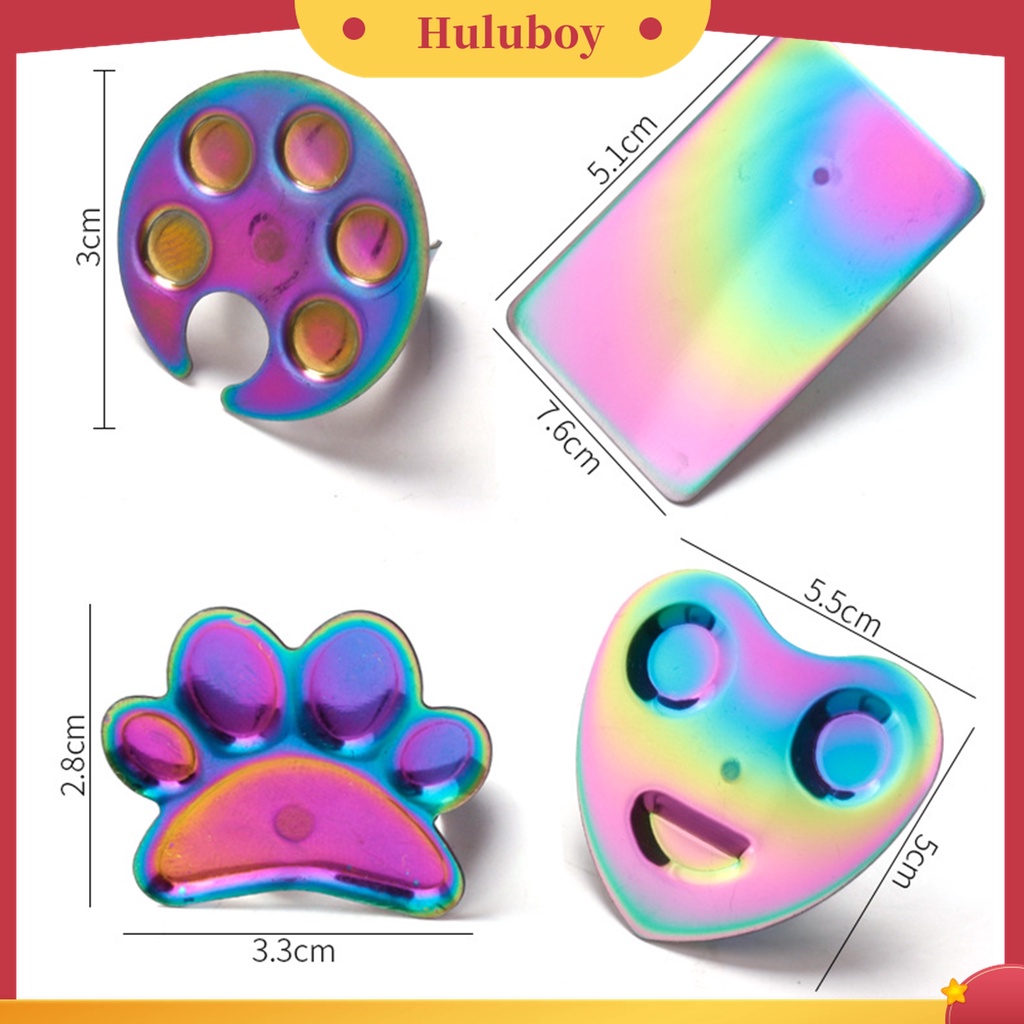 Huluboy Huluboy♡ Cincin Palet Display Warna Kuku Multifungsi Untuk Manicure