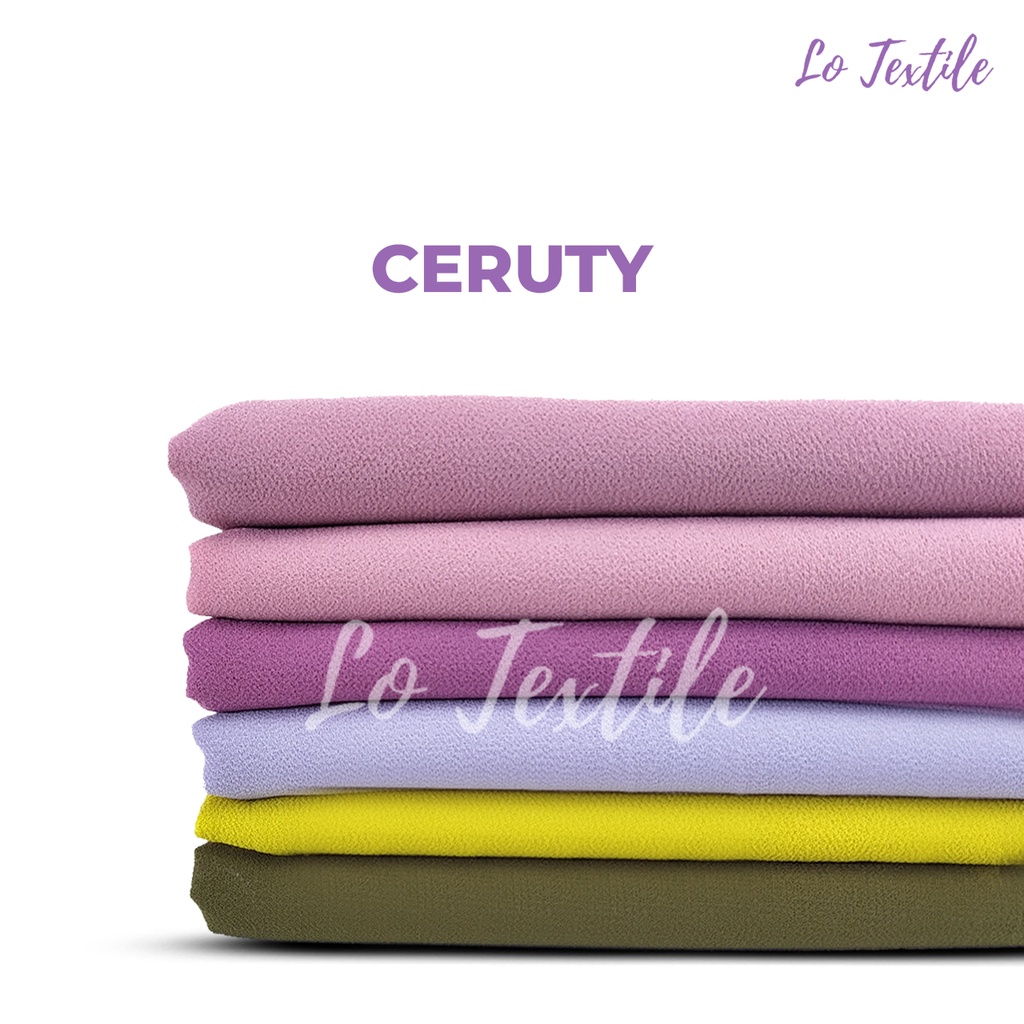 Kain Ceruti Baby Doll  0.5 Meter  - Bahan Ceruty Premium
