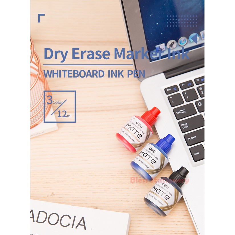 

Deli isi tinta spidol whiteboard isi ulang tinta marker bisa dihapus white board ink refill