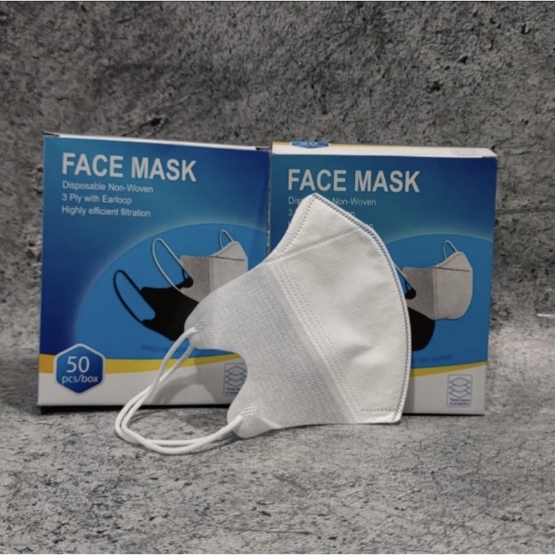 [CASHBACK 5%] Masker DUCKBILL face mask ada garis hidung isi 50 warna