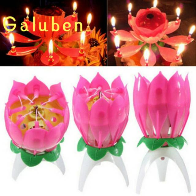 LILIN LOTUS ATAU LILIN TERATAI - ULANG TAHUN