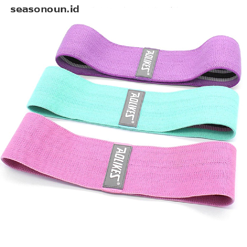 (seasonoun) Resistance Band Anti slip Untuk Fitness / Latihan Paha / Pantat