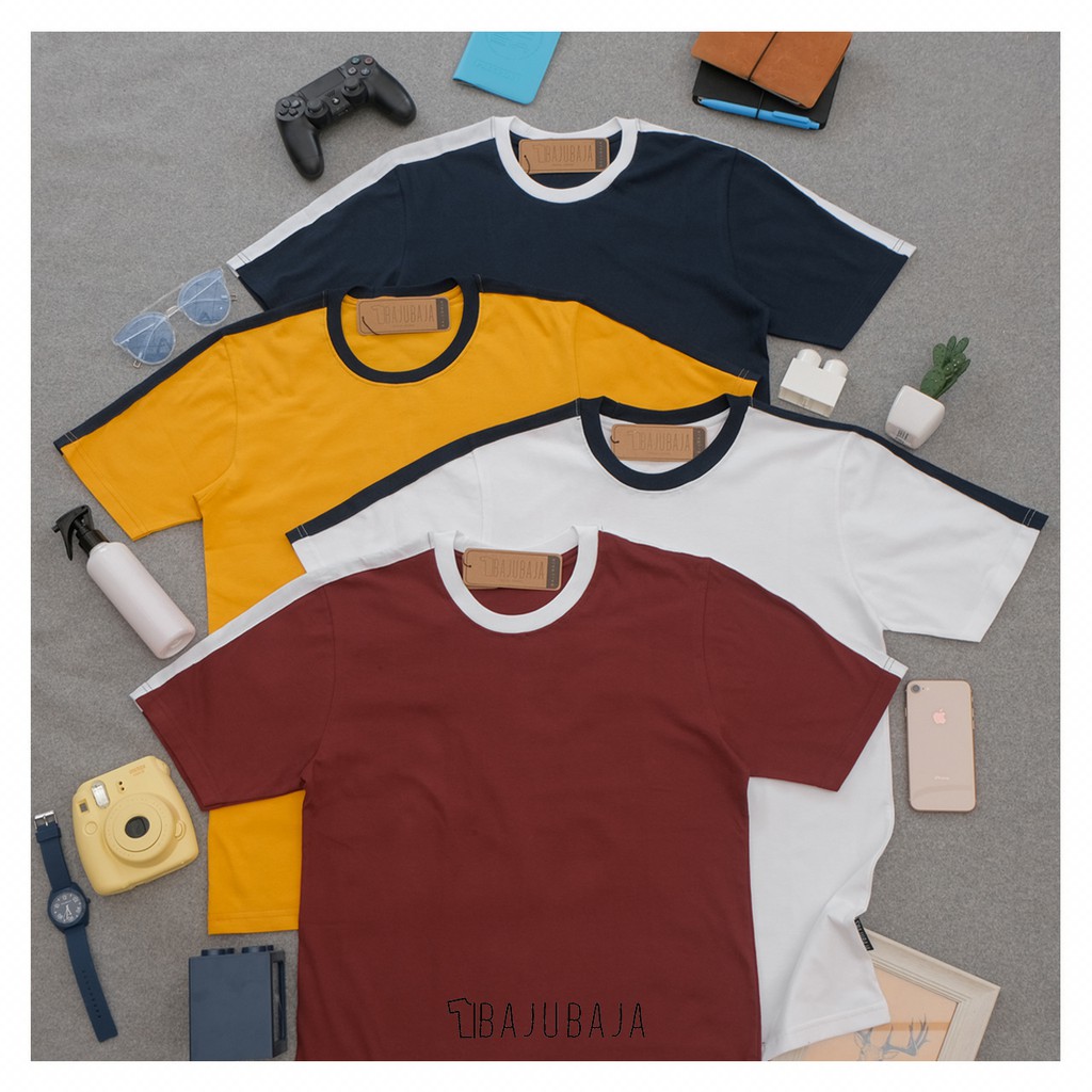 (NEW) Bajubaja low side pendek / kaos tshirt polos