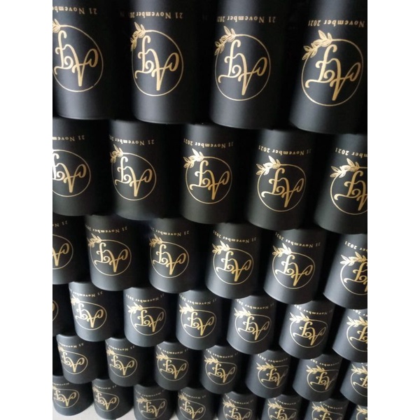 Gelas Doff Hitam H10