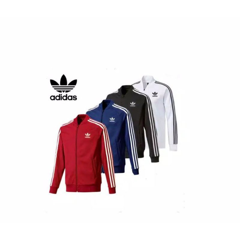 jaket Adidas putih