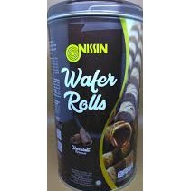 Nissin Wafer Rolls Chocolate Kaleng [300 gr]