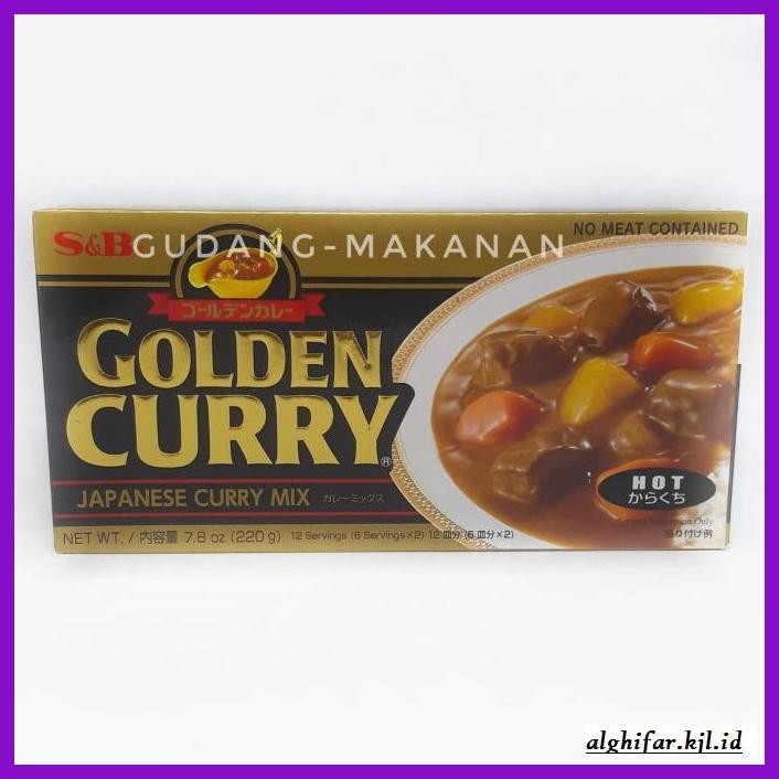 

gnidderdsaus- s&b golden curry 220 gr - hot -asliiiiii.