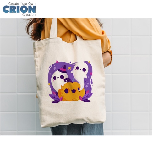 Totebag Halloween - Halloween Cute Series- Bisa Custom Nama - By Crion