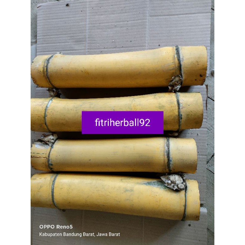 bambu kuning posisi sudah di potong panjang 40cm