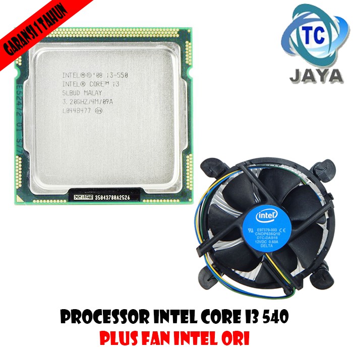 Processor INTEL Core I3 540 PLUS FAN INTEL  ORI