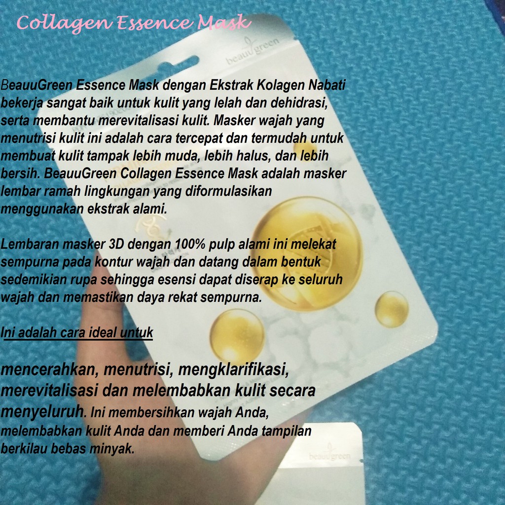 BEAUUGREEN] Firming Collagen Essence Mask 23ml/ Korean Face Sheet Mask