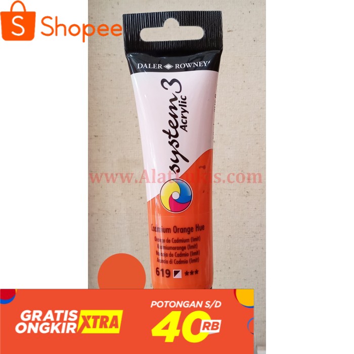 

Cat Akrilik System 3 59 ml warna Cadmium Orange Hue