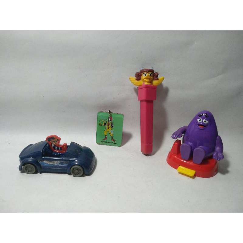 Maskot Ganci Gantungan Kunci Ronald Keychain Mobil Hamburglar Car Birdie Pen Bolpoint Bolpen Grimace