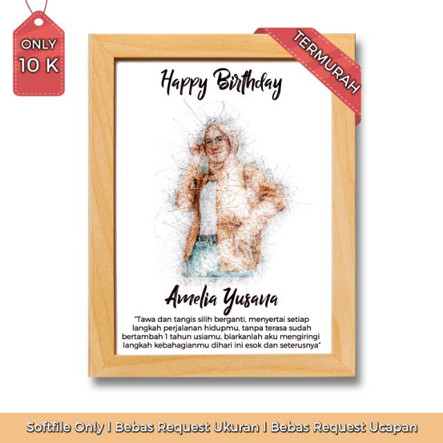 Desain Foto Hadiah Kado Ulang Tahun Wisuda Pernikahan Unik