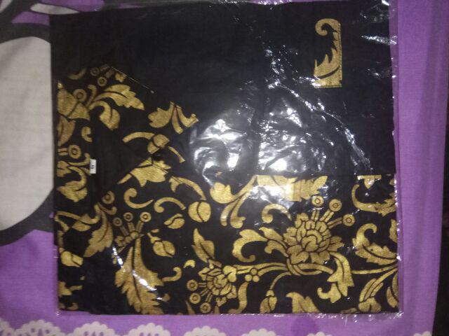 Kemeja Hem Pria Kombinasi Batik Bakung Pekalongan