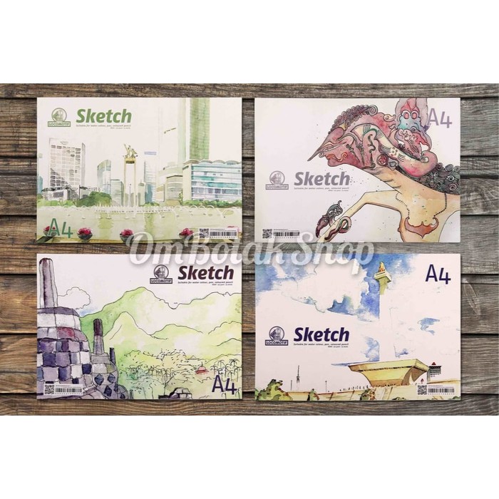 

Kiky Sketch Book - Papan Tulis Gambar - Lyra Sketch Book Buku Gambar & Sketsa A4 Motif 25 Lembar Utk