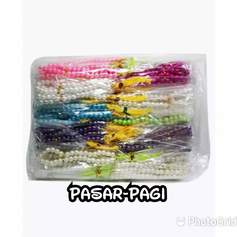 100pcs Souvenir Pernikahan Tasbeh / Tasbih Mutiara Kecil free kartu ucapan