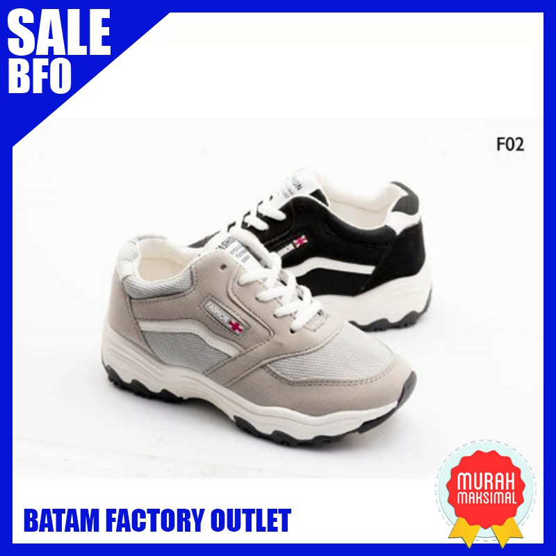 FSF02 - BFO - BatamFactoryOutlet - Sepatu Sneakers Viral Murah Berkualitas - Grosir Online Batam