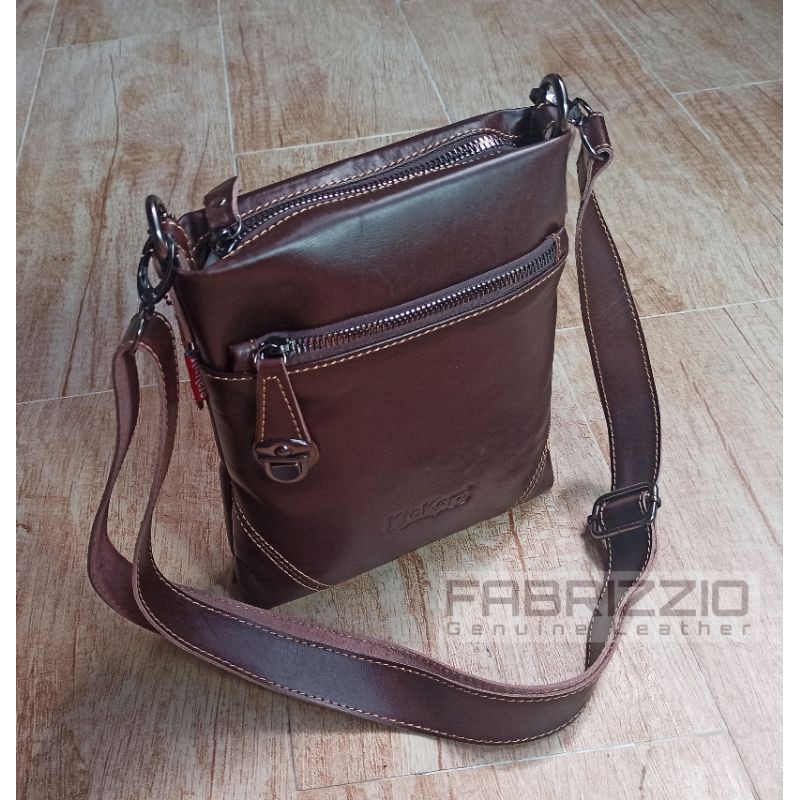 tas pria/ cowok Selempang kulit asli