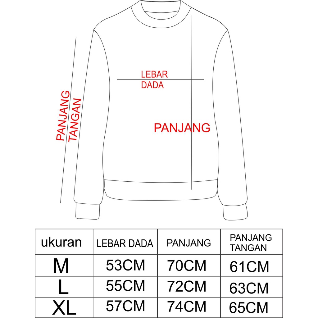 Sweater Crewneck Pria Distro Original Switer Pria Brand Lokal Bandung